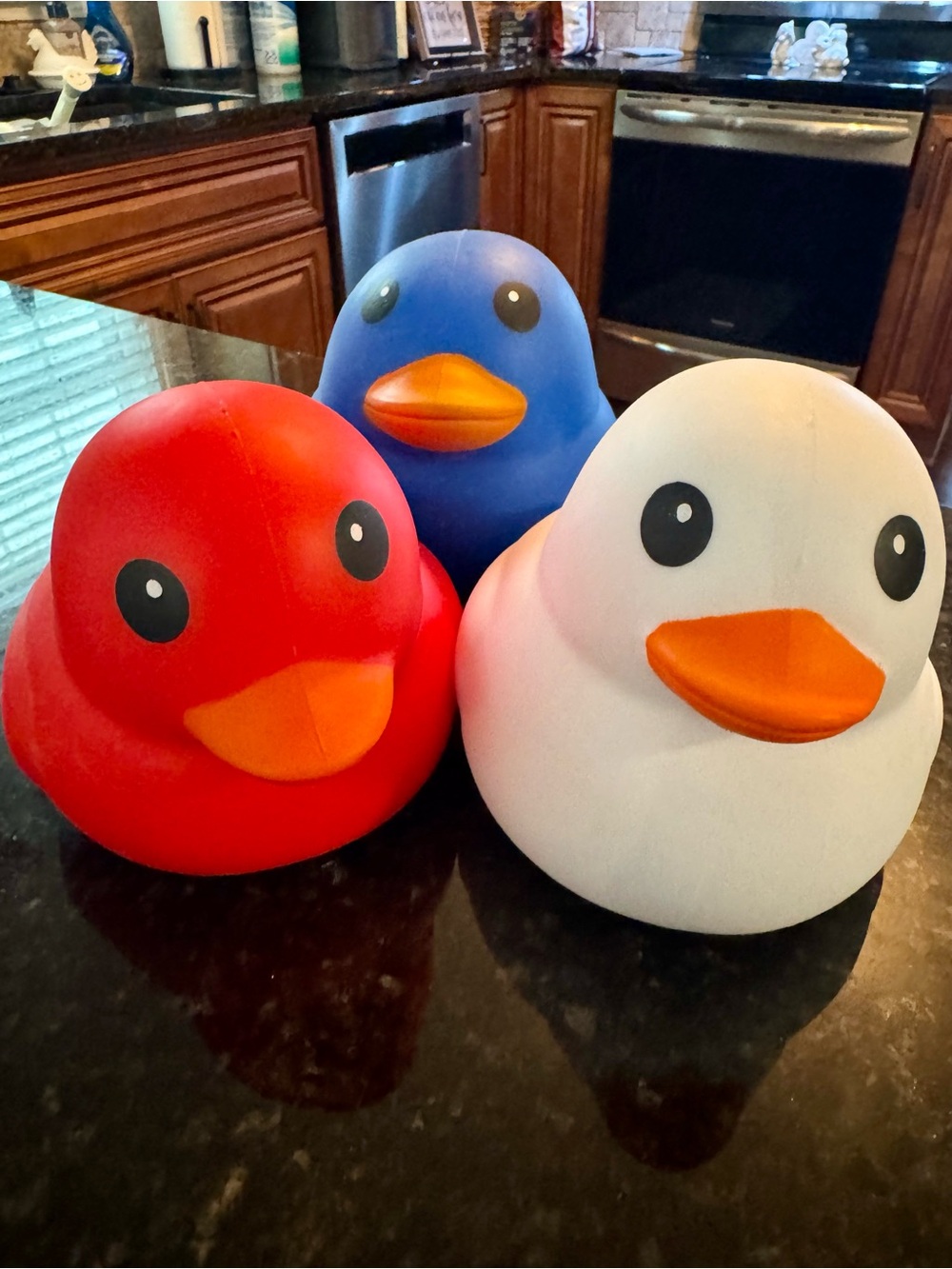 Sunny Days Ducks- Patriotic Red, White & Blue Squishy